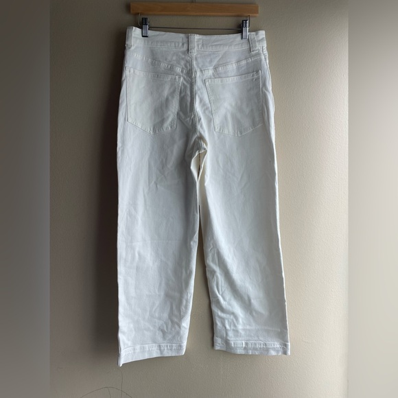 New Madewell The Perfect Vintage Wide-Leg Crop Jean tile White Size W28 - Picture 9 of 15